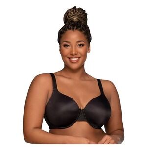 Vanity Fair Beauty Back Bra Womens 44DDD Black Good Underwire Full Figure 76080
